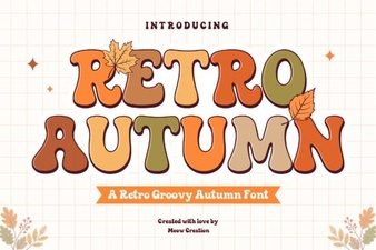 Retro Autumn Font for Creative Seasonal Designs