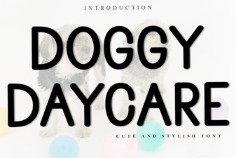 Creative Doggy Daycare Font for Pet Business Branding
