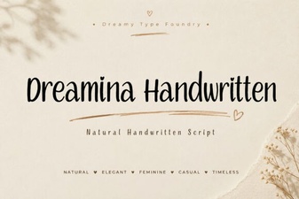 Dreamina Handwritten Font for Creative Design Projects