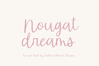Nougat Dreams Font for Creative Design Projects