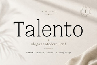 Talento Font: Elegant Typography for Creative Projects